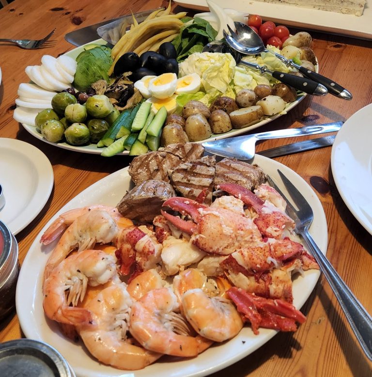 Shrimp lunch buffet