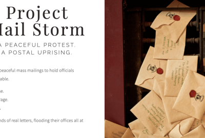 postcards project mail storm