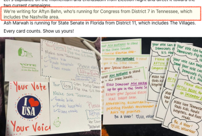 Postcards for Voters