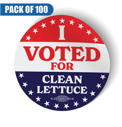 Screenshot 2026-10-15 at 09-05-38 I Voted For Clean Lettuce (2.5 x 2.5 Vinyl Sticker -- BULK) - Our Civic Holiday